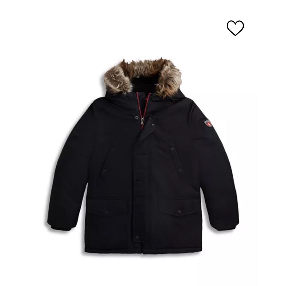 Polo Ralph Lauren Boys Down Parka with Fur Hood Size 18/20